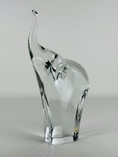 Scultura Grande Elefante In Vetro Di Murano Rubelli 35cm Statua Design 1970