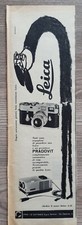 Clipping Ritaglio Pubblicità macchina fotografica Leica proiettore Pradovit 1959