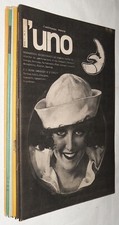 L'Uno il settimanale mensile nr. 1-7 Lotto 6 riviste satira suppl. Linus 1976