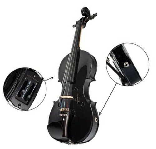 Violino nero acustico ed - violino,