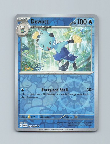 Dewott 022 086 pokemon flare - dewott,