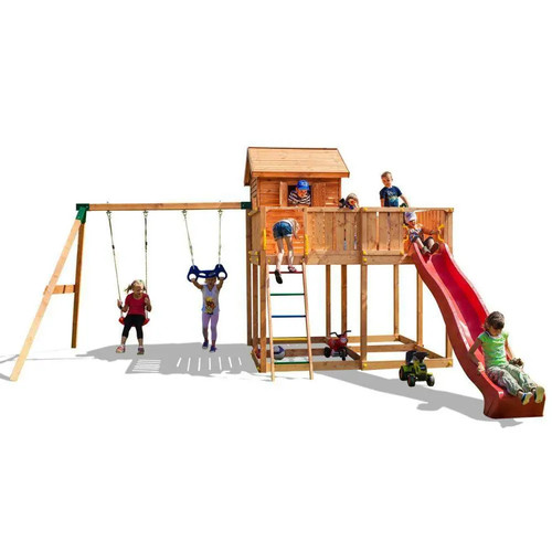 Parco giochi legno fungoo - parco,