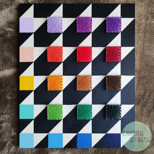 Quadro geometrie arcobaleno - quadro, "geometrie