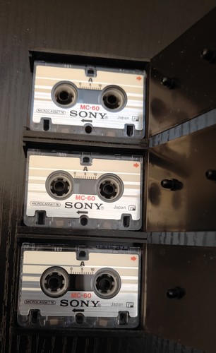 Microcassette sony 60 con - 3, mc-60