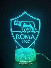 Lampada Plexiglass Roma Calcio