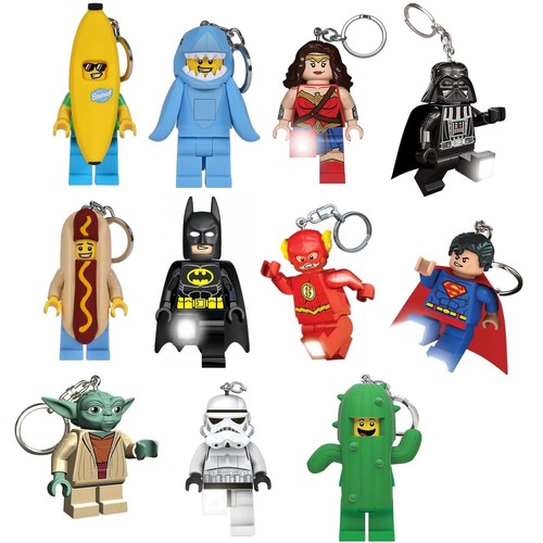 Lego figure keychain - keychain, led