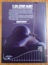 3/1984 PUB NORTHROP F-20 TIGERSHARK US AIR FORCE USAF STRIP ALERT ORIGINAL AD