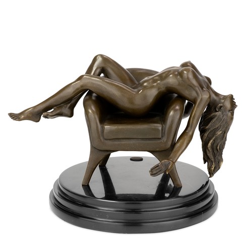 Statua bronzo moritz donna - bronzo,