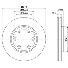 Dischi freno anteriori Hella