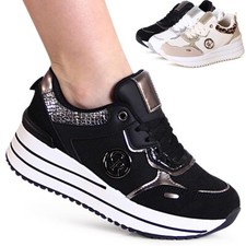 Sneaker Con Plateau Da Donna