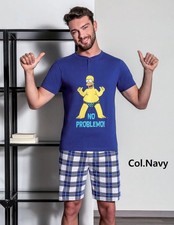 Pigiama uomo a manica corta in