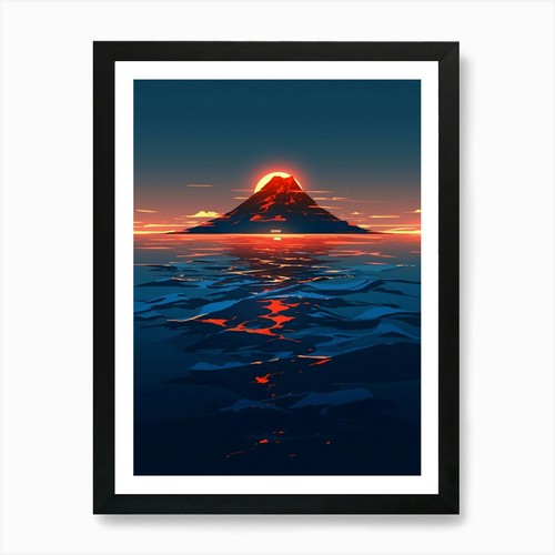 Stampa artistica tramonto - , nel