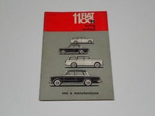 FIAT 1100 R BERLINA E FAMILIARE LIBRETTO USO E MANUTENZIONE 1967