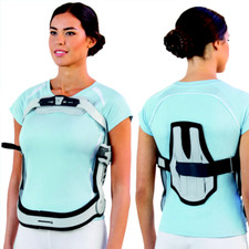 Fgp Busto ortopedico Tutore Iperestensore 3 Punti i35-top Vertebrale short Grigi