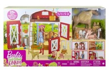 Barbie Dolce Frutteto Fienile Fattoria Playset 11 Animali Funzionante 15pz Cavallo Nuovo