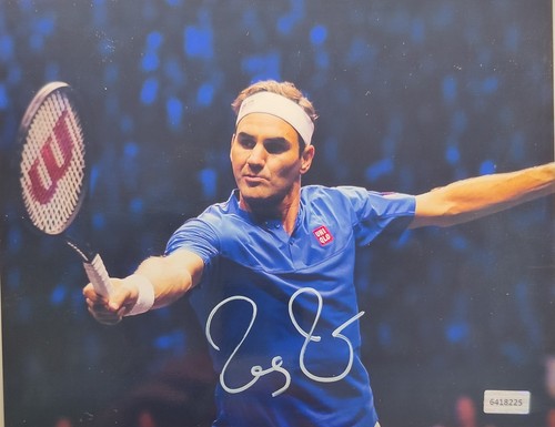Foto tennis 8x10 firmata roger - firmata,