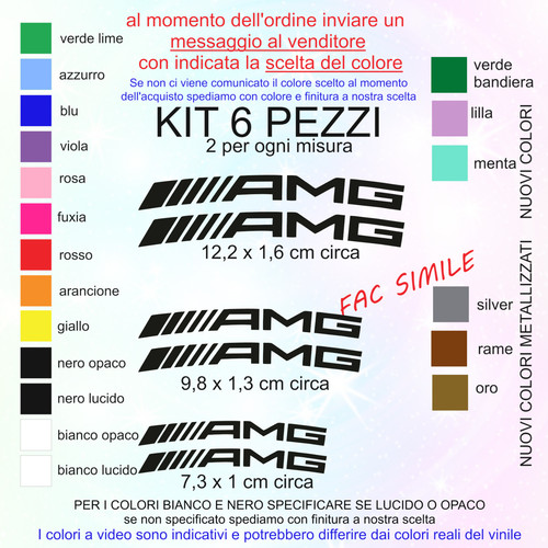 Kit adesivi amg mercedes - kit,