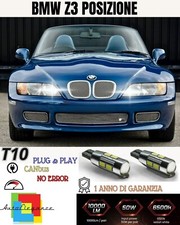 ??COPPIA LUCI DI POSIZIONE T10 W5W 6 LED ?BMW Z3??E36 CANBUS NO ERROR 6000K