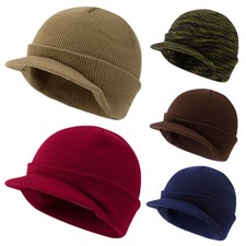 Cappelli a tesa corta stile esercito berretto cappelli a maglia berretti a punta cappelli di lana caldi uomo