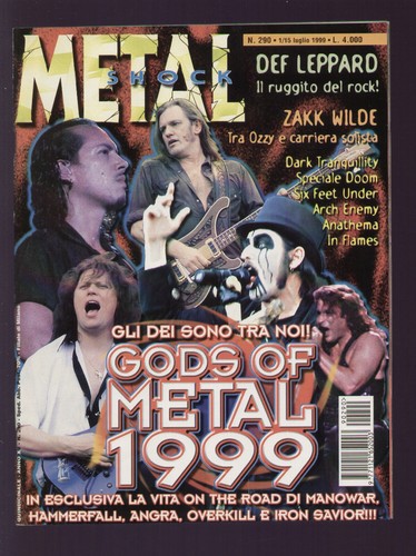 Metal shock 290 1999 zakk - metal, 290/1999