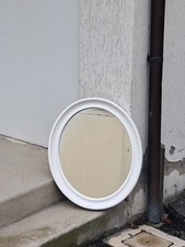 specchio  ovale  Carrara e