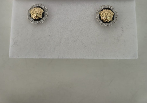 Orecchini oro bicolore - orecchini,