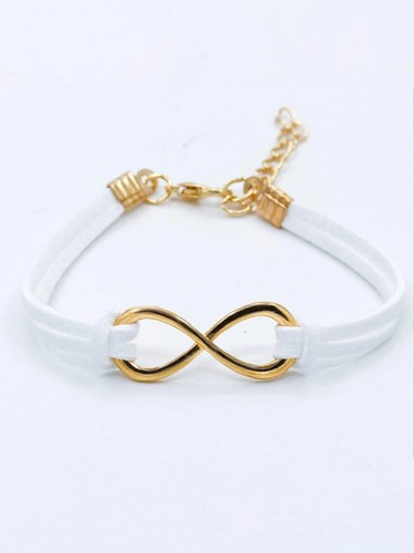 Bracciale braccialetto bianco