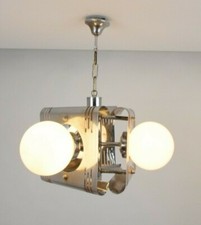 Lampadario Acciaio Cromato