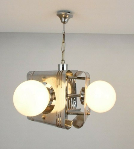 Lampadario acciaio cromato - acciaio,