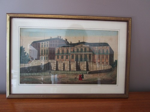 Gravure ancienne vue optique - ancienne,