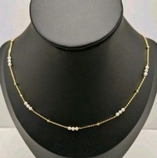 Collar oro 18k 750 mls. Con 15