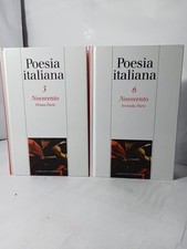 Poesia Italiana 5 ,6  Novecento Prima +Seconda . 2 Libri