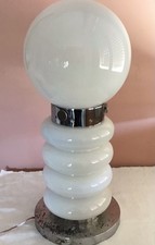 Lampada anni 70 Doppia Illuminazione Globo +Gambo Space Age Carlo Nason Mazzega