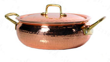 Domed Pan Pot 2 Handles Tinned