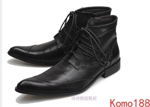 Stivaletti uomo western pelle