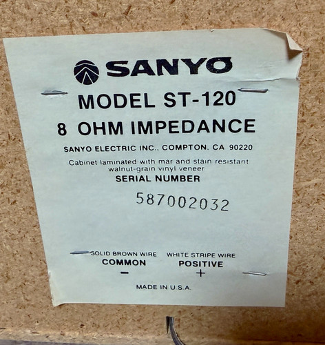 Sanyo 120 altoparlante - st-120,