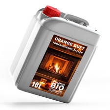 1x10L Bioetanolo Premium 100% | Per Caminetti | Profumo di Arancia | 10L