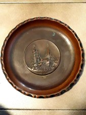 Copper souvenir plate Lausanne