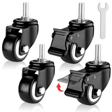 4 Pezzi Ruote Girevoli per