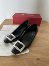 Ballerine donna Roger Vivier nere in vernice taglia 38