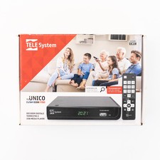 ✅ Decoder DVBT2 HD Tele System Unico Hdmi Usb Scart DVB-T2 Digitale Terrestre