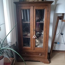 vetrinetta arte povera, noce e