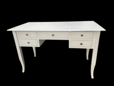 SCRITTOIO SCRIVANIA ARTE POVERA COLORE DECAPE' AVORIO 