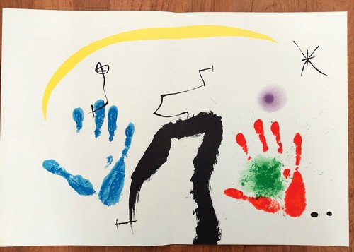 Joan miro litografia originale - litografia,