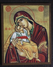 quadro stampa su legno icona