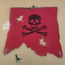 Playmobil vela maggiore nave pirata + alberi union-color rosso con teschio