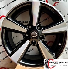 4 CERCHI IN LEGA ORIGINALI RAGGIO 17 NISSAN QASQHAI NERO LUCIDO DIAMANTATO