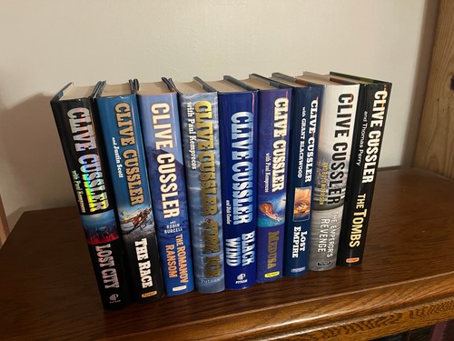 Clive cussler books lot 9 - books.,