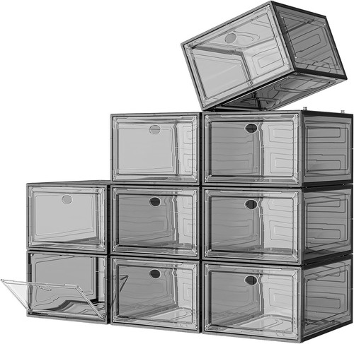 9pc large clear - large, boxes