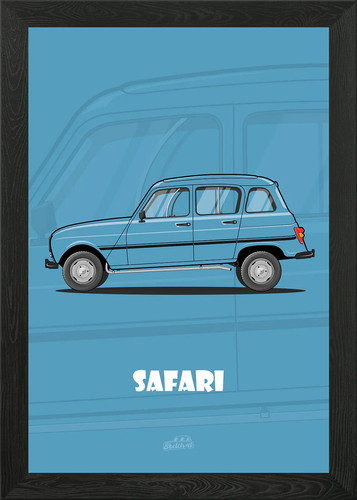 Renault safari poster - renault,